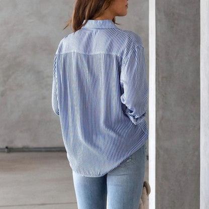 Women Casual Striped Shirt