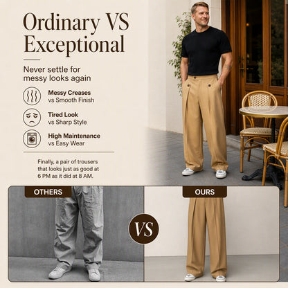Men's Straight Leg Wrinkle Resistant Pants