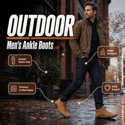 Men's High-Top Short Boots with Octopus Design