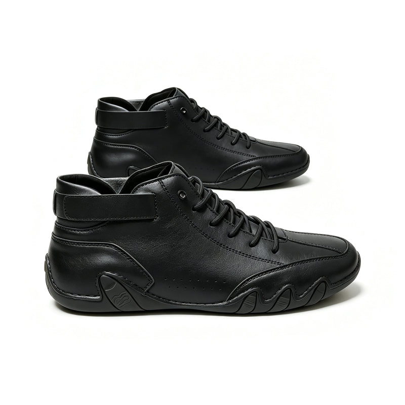 Men's High-Top Short Boots with Octopus Design