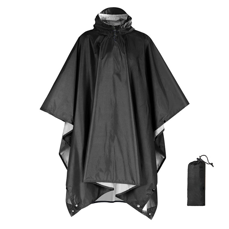 Unisex Waterproof Lightweight Hooded Rain Poncho