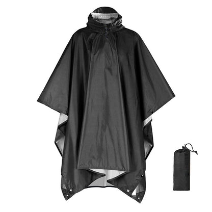 Unisex Waterproof Lightweight Hooded Rain Poncho