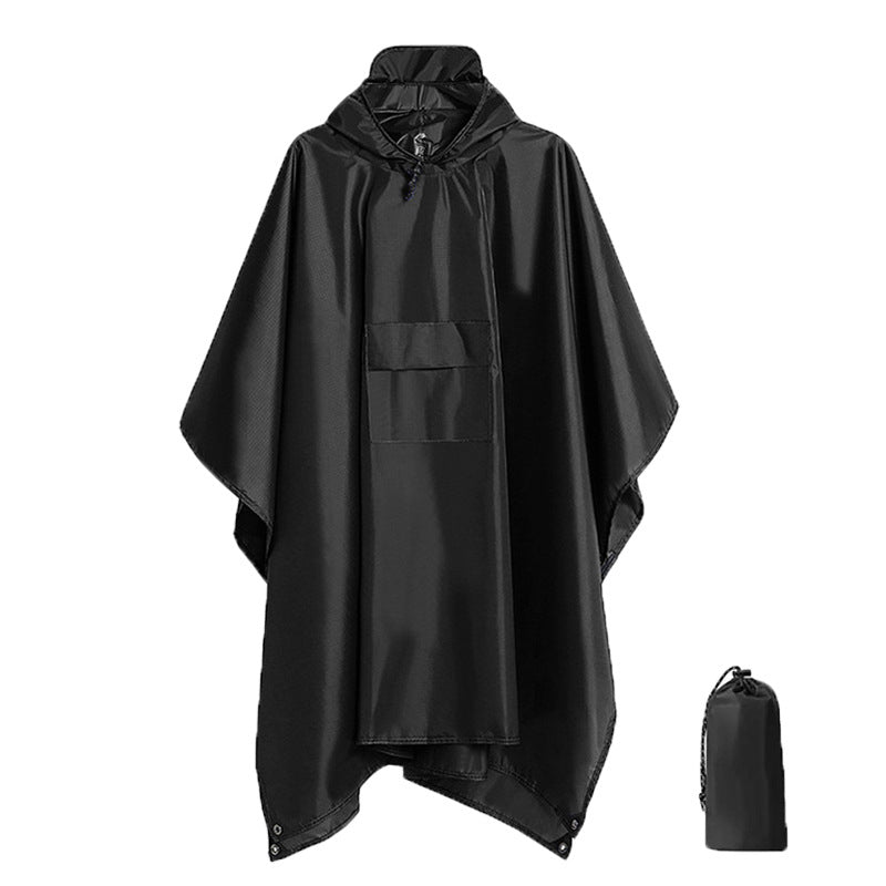 Unisex Waterproof Lightweight Hooded Rain Poncho