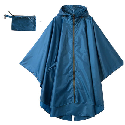 Unisex Waterproof Lightweight Hooded Rain Poncho