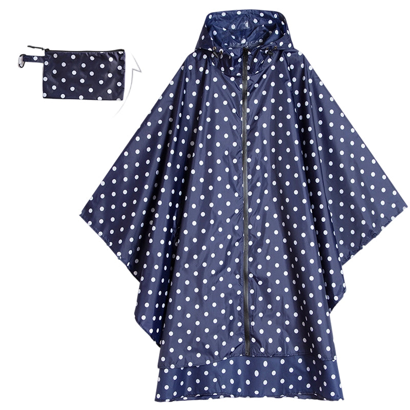 Unisex Waterproof Lightweight Hooded Rain Poncho