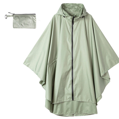 Unisex Waterproof Lightweight Hooded Rain Poncho