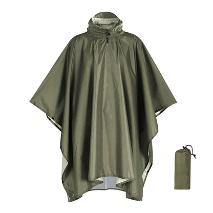 Unisex Waterproof Lightweight Hooded Rain Poncho