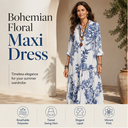 Women's Floral Print Maxi Dress