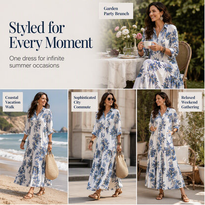 Women's Floral Print Maxi Dress