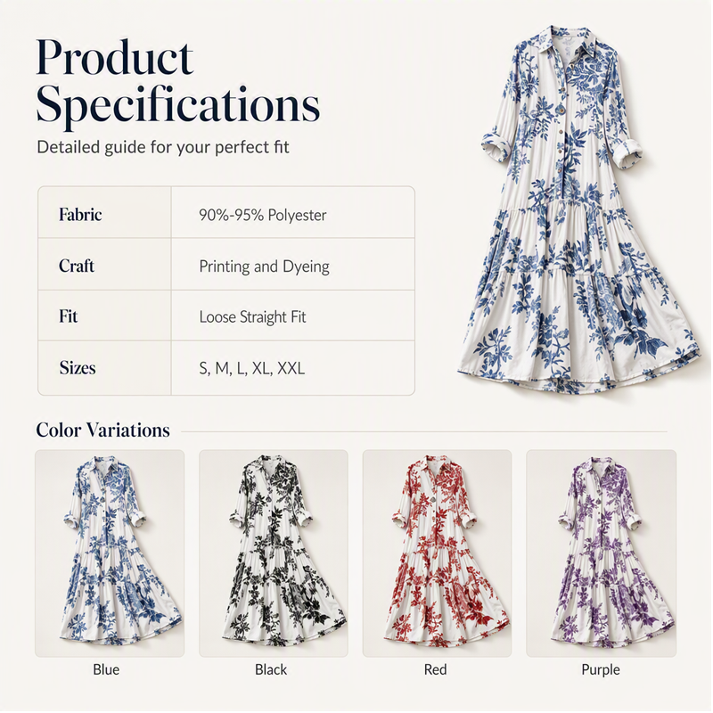 Women's Floral Print Maxi Dress