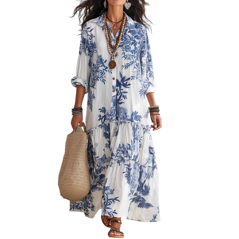 Women's Floral Print Maxi Dress