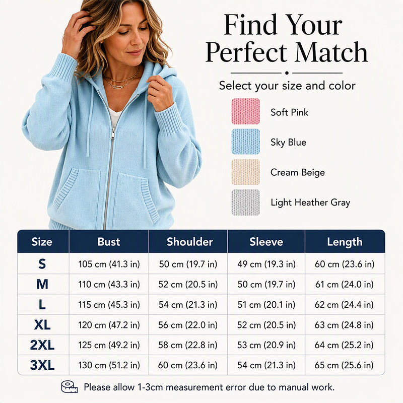 Women's Loose Hooded Knit Cardigan