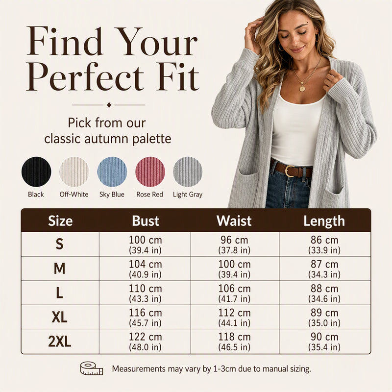 Women's Ribbed Knit Cardigan