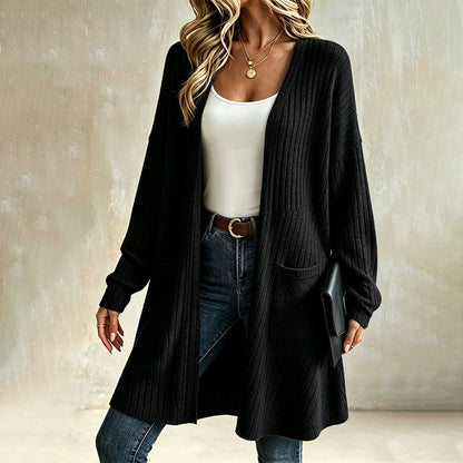Women's Ribbed Knit Cardigan