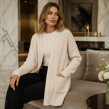 Women's Ribbed Knit Cardigan