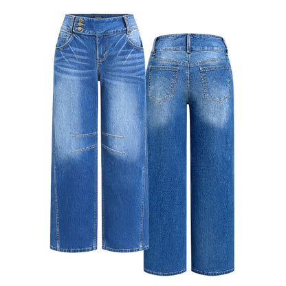 ⌛Limited-Time Offer🛍️Women's Wide-Leg Stretchy Jeans