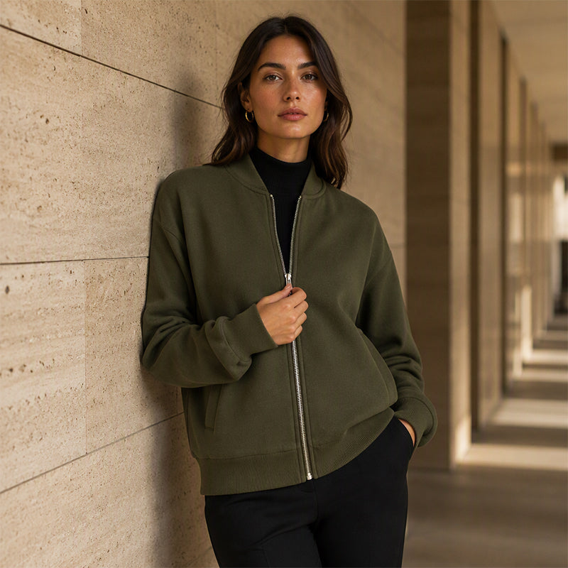 Women's Casual Zip Up Jacket