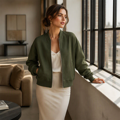 Women's Casual Zip Up Jacket