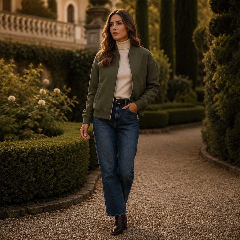 Women's Casual Zip Up Jacket