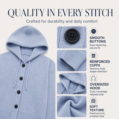 Women's Hooded Knit Cardigan