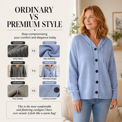 Women's Hooded Knit Cardigan