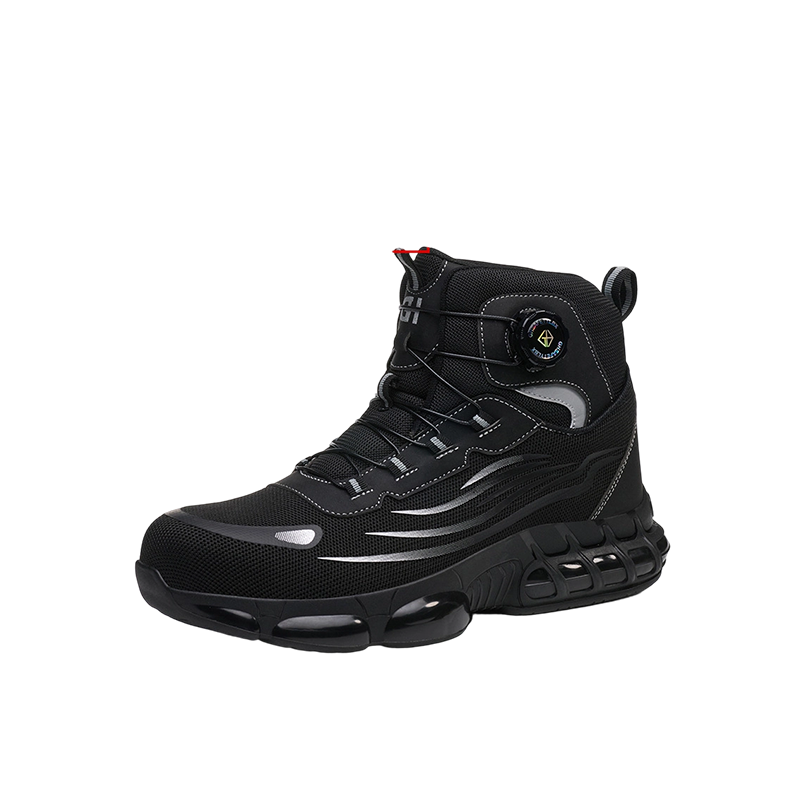 High-Top Safety Shoes with Steel Toe & Puncture Resistant Sole