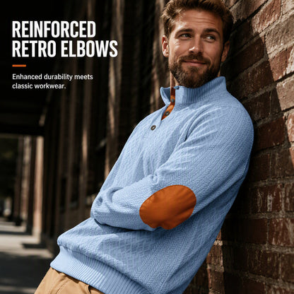 Men's Casual Loose Jacquard Sweatshirt