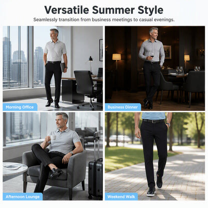 Men's Ice Silk Casual Trousers