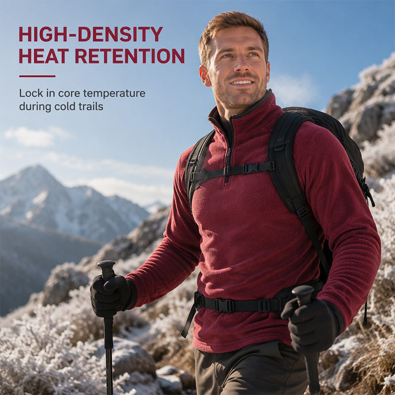 ⌛Limited-Time Offer-Men's Polar Fleece Stand Collar Warm Sweatshirt