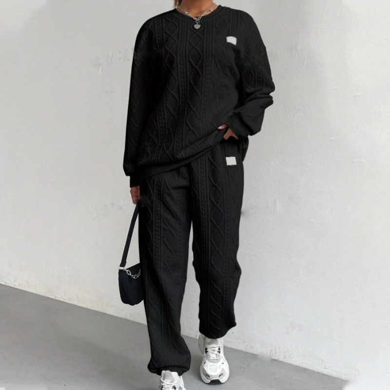 🌸Hot Sale 50% OFF💖Casual Long Sleeve Knit Pullover & Pants 2-Piece Set
