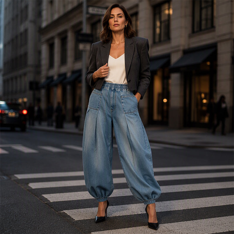 Women's Loose Harem Denim Pants