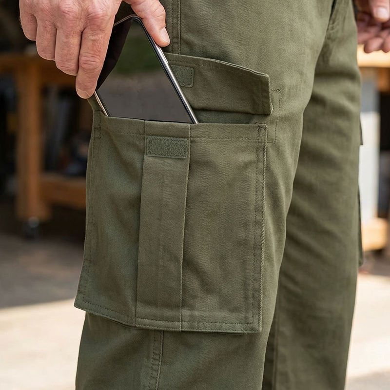 Men's Multi-Pocket Relaxed Fit Cargo Pants