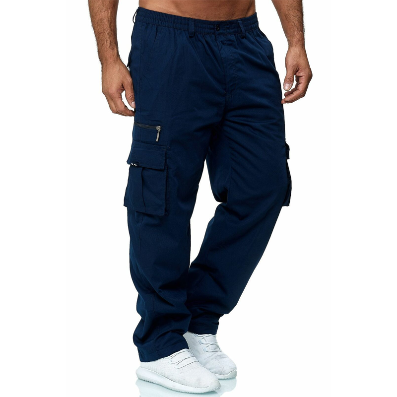 Men's Multi-Pocket Relaxed Fit Cargo Pants
