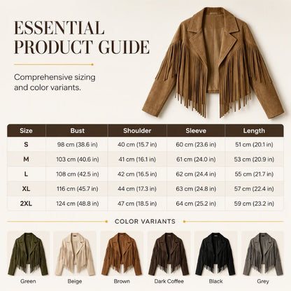 🌸Hot Sale 50% OFF💖Women’s Casual Long Sleeve Fringe Jacket