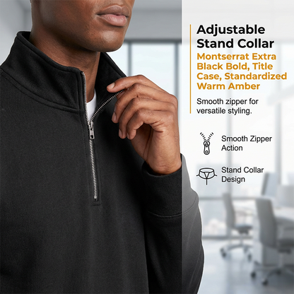 Bestseller🏆👕 Men's Ribbed Quarter-Zip Sweatshirt – Timeless Silhouette & All-Day Comfort for Every Occasion