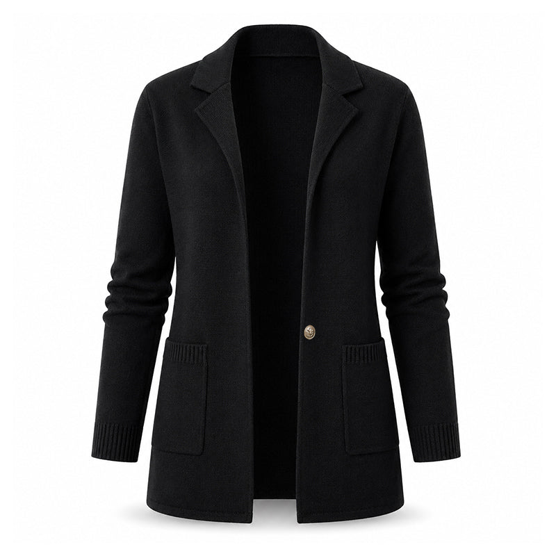 Bestseller🏆🧥 Knit Lapel Cardigan – Timeless Silhouette & Effortless Elegance for Every Look