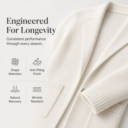 Bestseller🏆🧥 Knit Lapel Cardigan – Timeless Silhouette & Effortless Elegance for Every Look