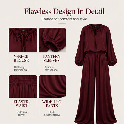 Women's Casual Loose Top & Trousers Set