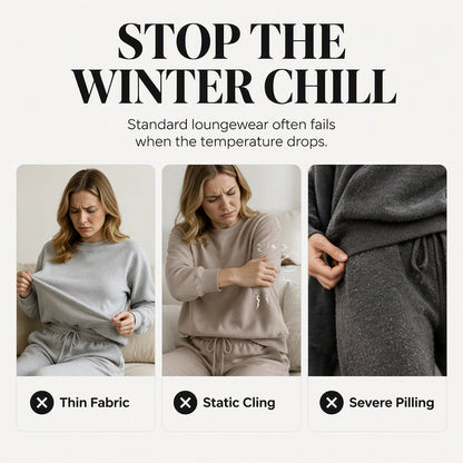 Bestseller🏆🧥 Embossed Geometric Plush Set – Timeless Comfort & Effortless Style for Every Occasion