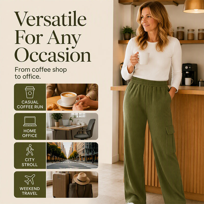Women's High Waisted Drawstring Pants