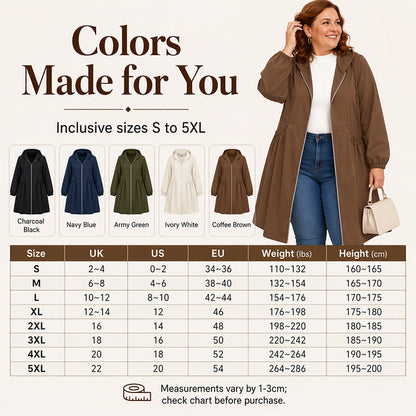 Bestseller🏆🧥 Mid-Length Hooded Jacket – Timeless Silhouette & All-Day Comfort for Every Occasion