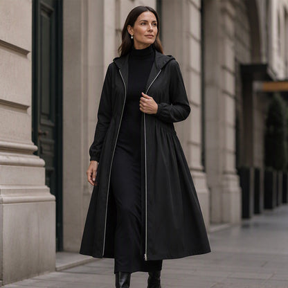 Bestseller🏆🧥 Mid-Length Hooded Jacket – Timeless Silhouette & All-Day Comfort for Every Occasion