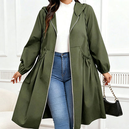Bestseller🏆🧥 Mid-Length Hooded Jacket – Timeless Silhouette & All-Day Comfort for Every Occasion