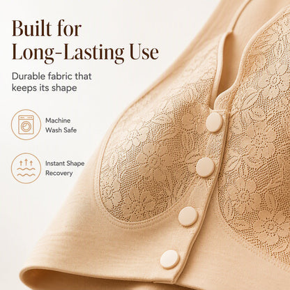Front Closure Wire-Free Bra for Women