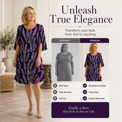 Bestseller🏆👗 Floral Print Ruffle Dress – Timeless Silhouette & All-Day Comfort for Every Occasion