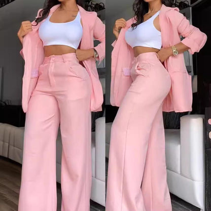 Bestseller🏆👔💕 Blazer & Wide-Leg Pants Set – Timeless Silhouette & All-Day Comfort for Every Look