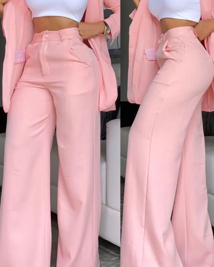 Bestseller🏆👔💕 Blazer & Wide-Leg Pants Set – Timeless Silhouette & All-Day Comfort for Every Look
