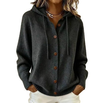 Hot Sale 50% OFF💖Women's Cozy Hooded Knit Cardigan