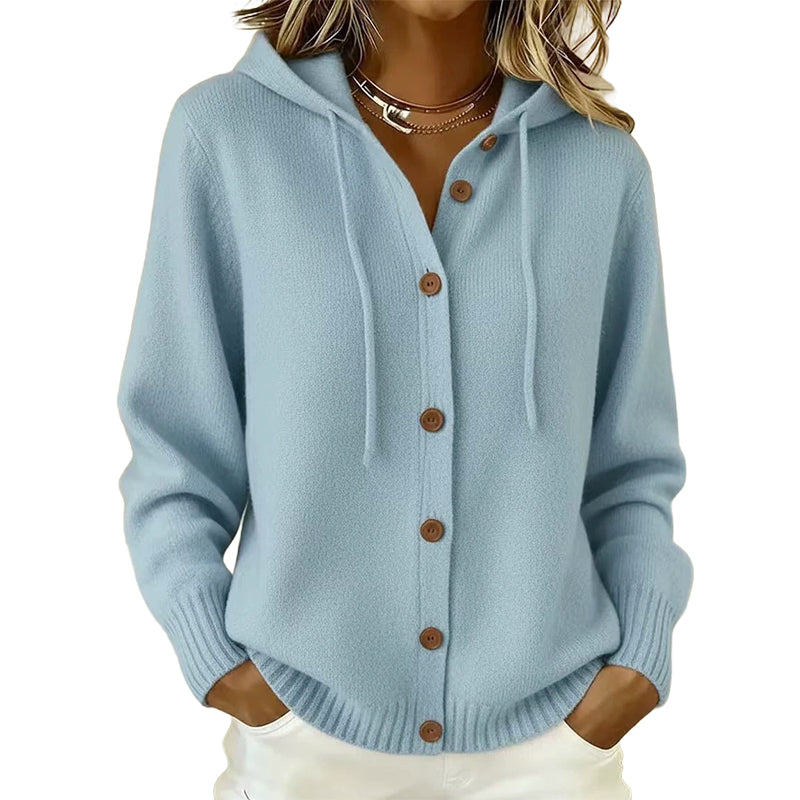 Hot Sale 50% OFF💖Women's Cozy Hooded Knit Cardigan