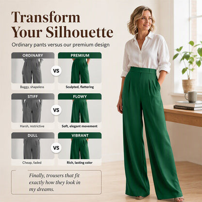 Women's High Waisted Wide Leg Suit Pants